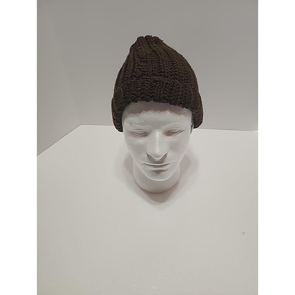 Homemade Crocheted boy's hat brown made in the USA 20inch‎ Hat